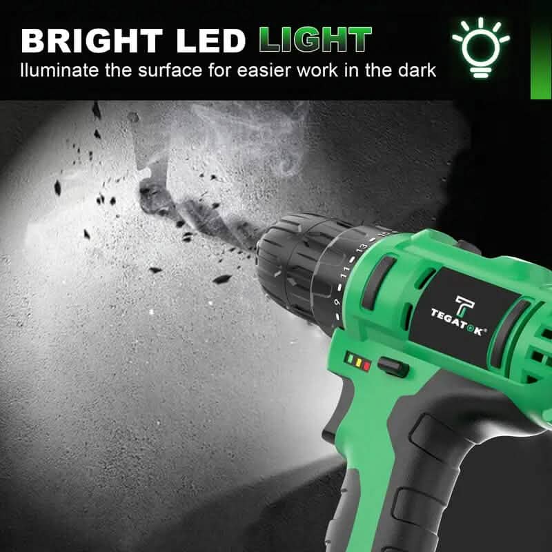 Tegatok 20V Cordless Drill Set DailySale