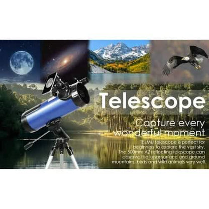 Telescope for Beginner 114mm Aperture 500mm AZ Mount Astronomical Reflector DailySale