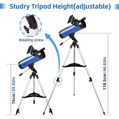 Telescope for Beginner 114mm Aperture 500mm AZ Mount Astronomical Reflector DailySale
