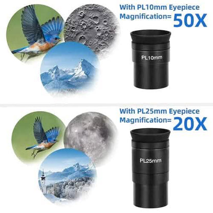 Telescope for Beginner 114mm Aperture 500mm AZ Mount Astronomical Reflector DailySale