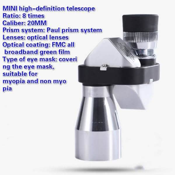 Telescope Single Barrel Pocket 8x20 Monocular Telescope DailySale