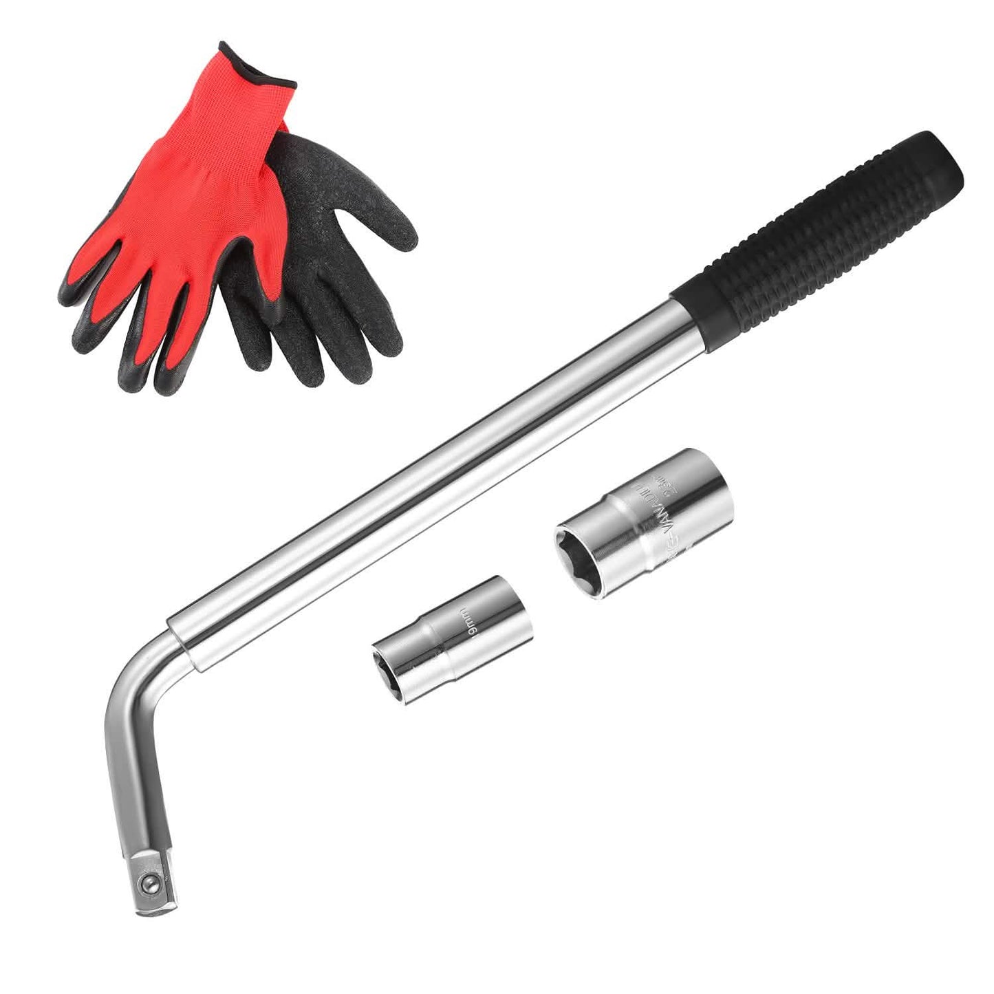 Telescoping Lug Wrench Extendable Tire Wheel Nut with CR-V Sockets DailySale
