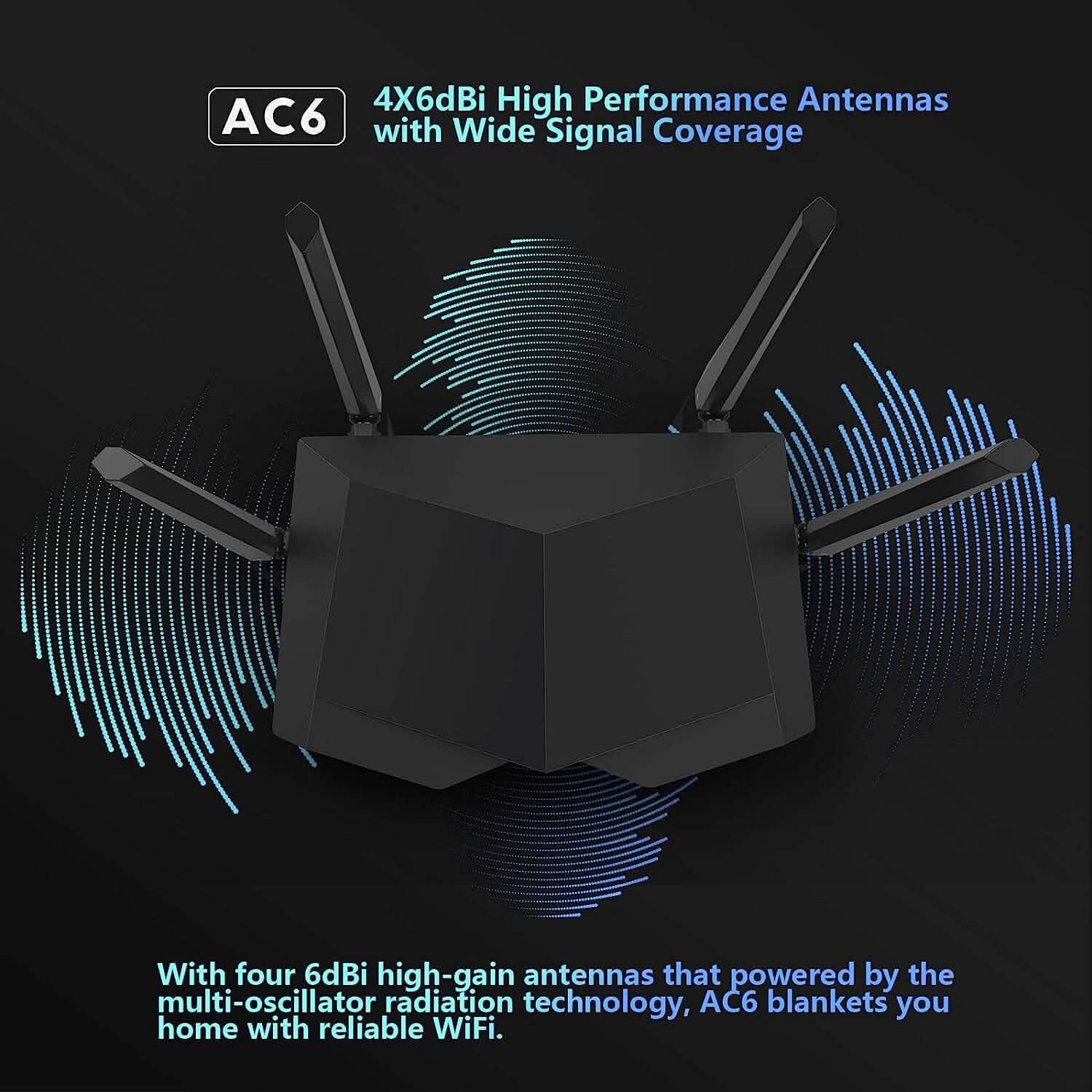 Tenda AC1200 Smart WiFi Router  (Refurbished) DailySale