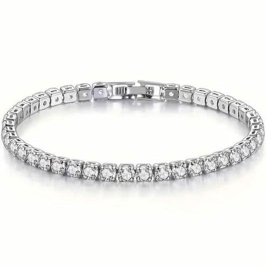 Tennis Single Row Synthetic Zircon Bracelet DailySale