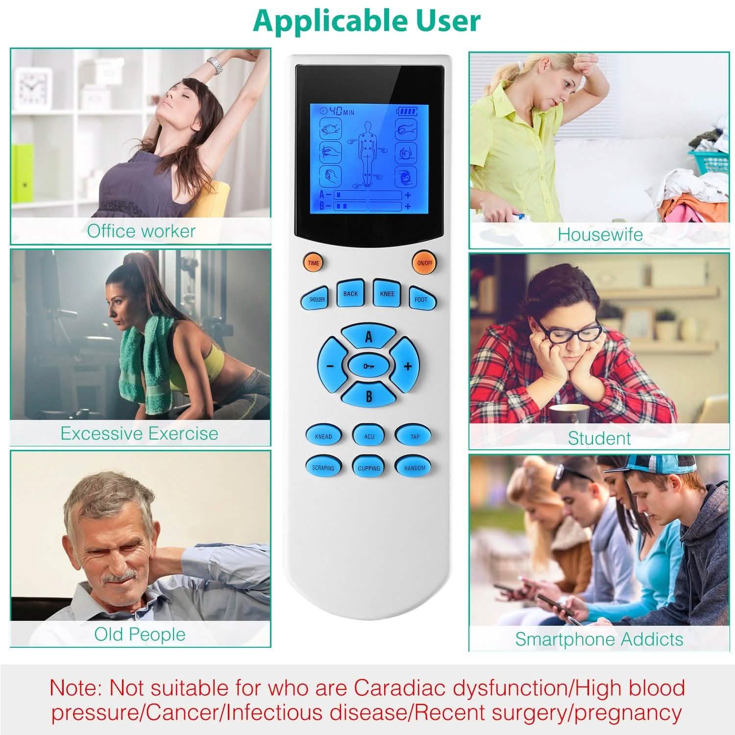 Tens Unit Machine Impulse Massager DailySale