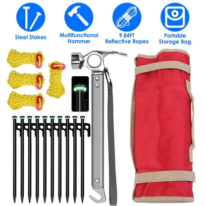 Tent Stakes Camping Hammer Set DailySale