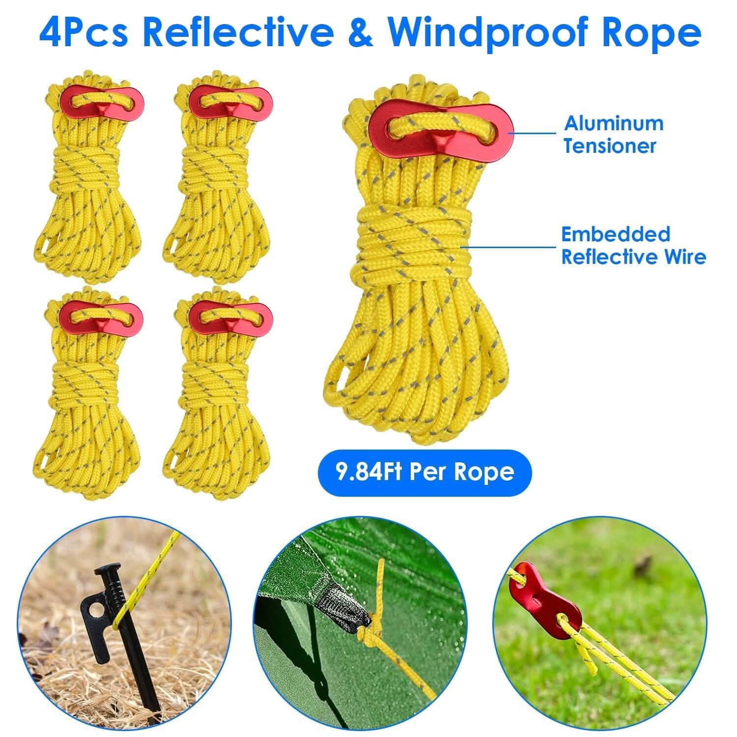 Tent Stakes Camping Hammer Set DailySale