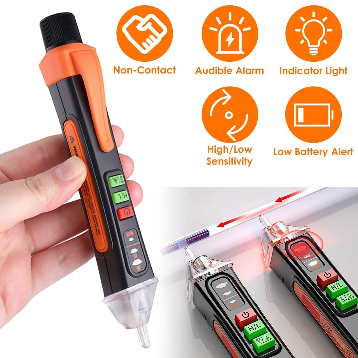 Test Pen Circuit Detector Tester Dual Range 12V/48V-1000V Breakpoint Finder DailySale