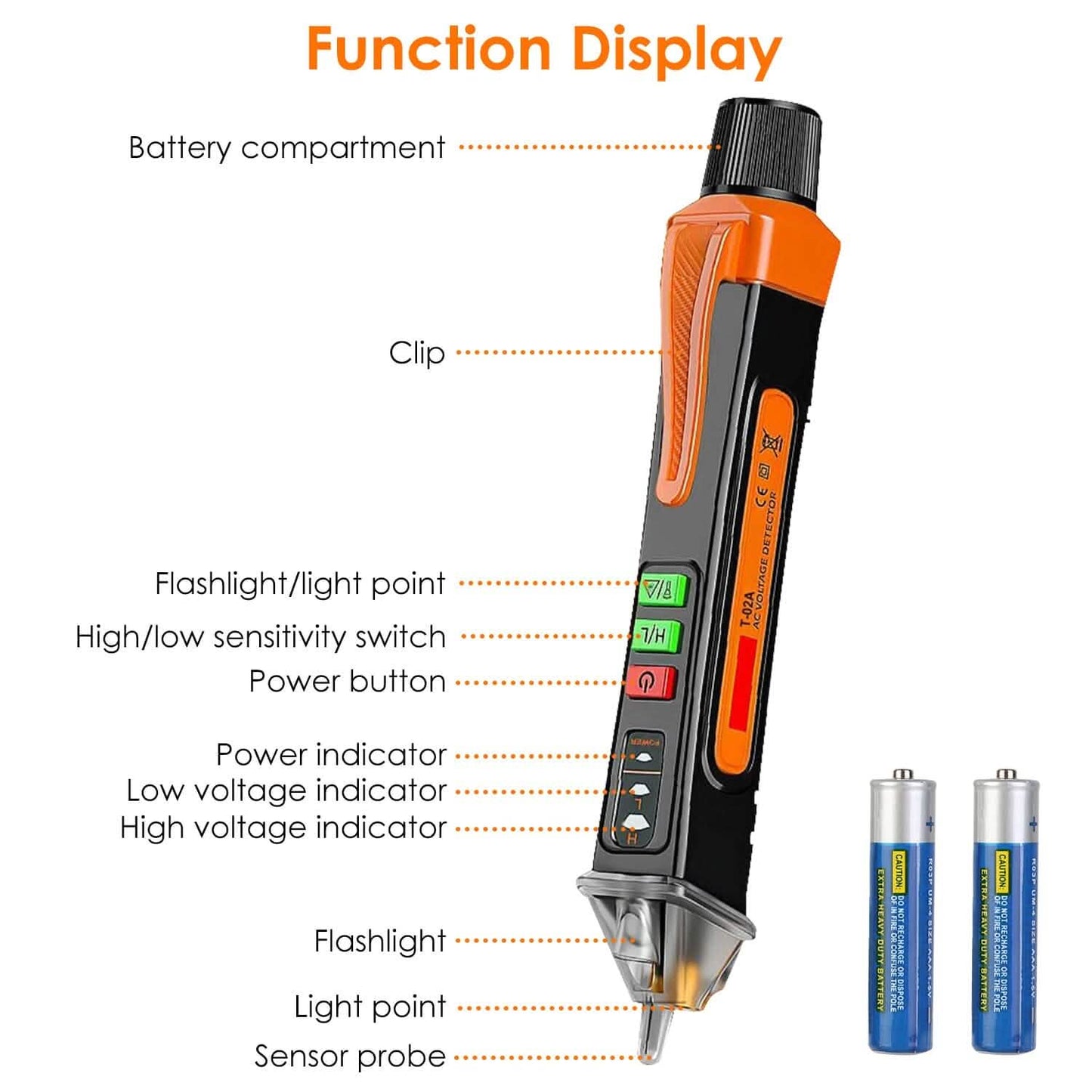 Test Pen Circuit Detector Tester Dual Range 12V/48V-1000V Breakpoint Finder DailySale
