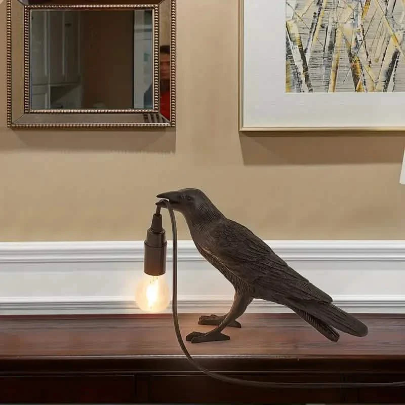 The Gothic Crow USB Port Lamp DailySale