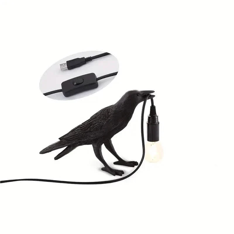 The Gothic Crow USB Port Lamp DailySale