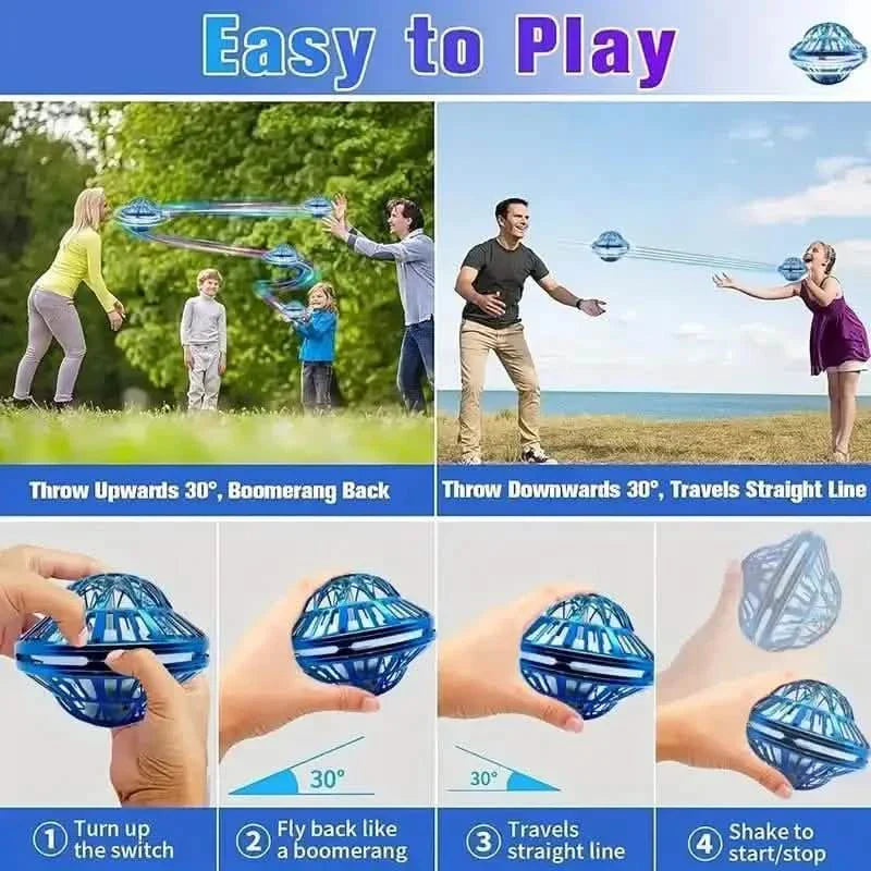 3rd Gen UFO Rotating Flying Toy with Vibrant LED Illumination DailySale