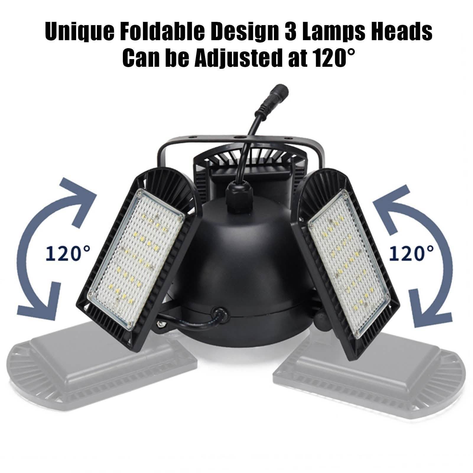 Three-Headed Adjustable LED Garage Light DailySale