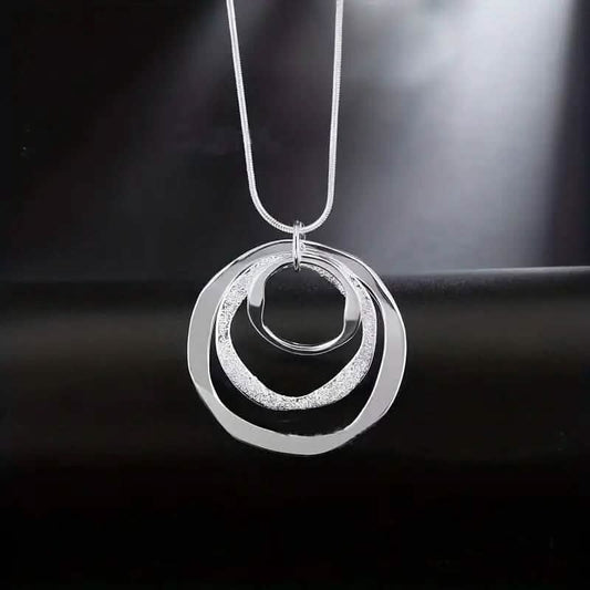 Three Rings Design Pendant Necklace DailySale