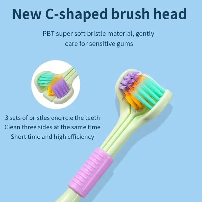 Threesided Soft Bristle Toothbrush DailySale
