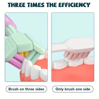 Threesided Soft Bristle Toothbrush DailySale