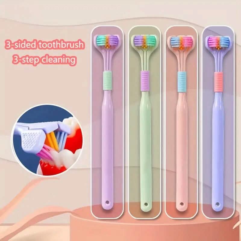 Threesided Soft Bristle Toothbrush DailySale