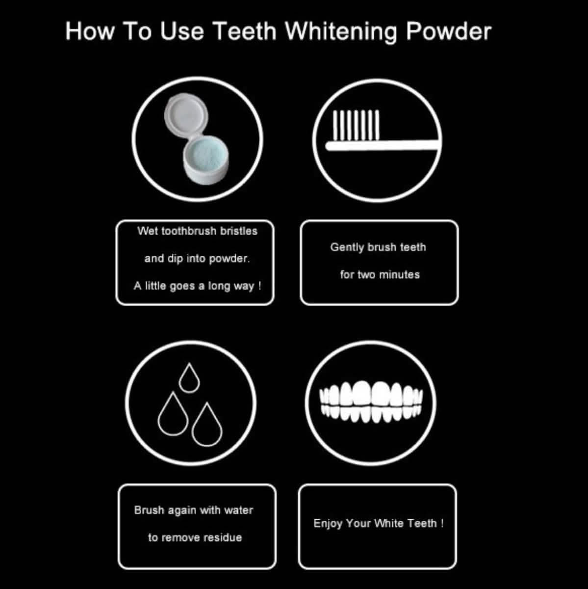100% Natural Charcoal Teeth Whitening Powder DailySale