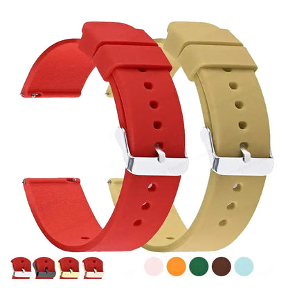 TicWatch Pro 5, Pro 3 & E3 Smooth Silicone Band, 10 Colors BandsCo Straps
