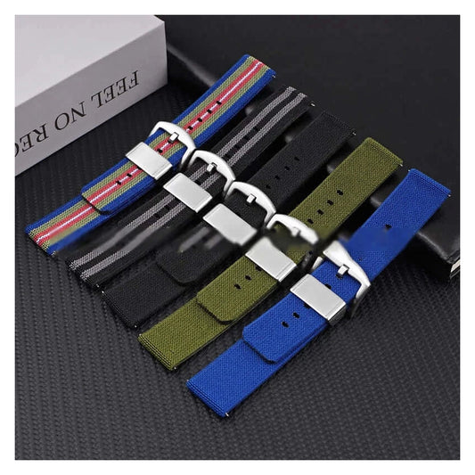 TicWatch Pro 5, Pro 3 & E3 Two-Piece NATO-Style Nylon Band BandsCo Straps