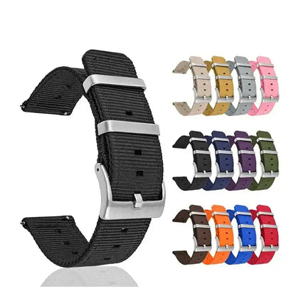 TicWatch Pro 5, Pro 3 & E3 Two-Piece Nylon Band, Twin Metal Keepers BandsCo Straps