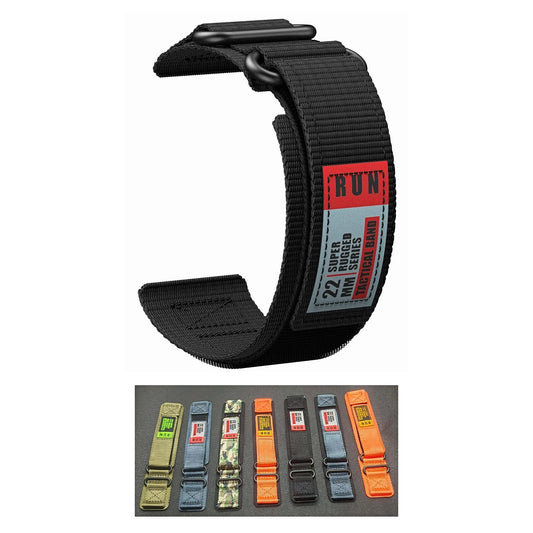 TicWatch Pro 5, Pro 3 & E3 RUN Nylon Hook-and-Loop Band BandsCo Straps