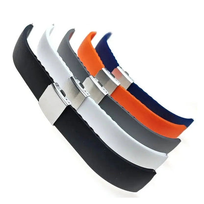 TicWatch Pro 5, Pro 3 & E3 Trim-to-Fit Silicone Band, Folding Clasp BandsCo Straps
