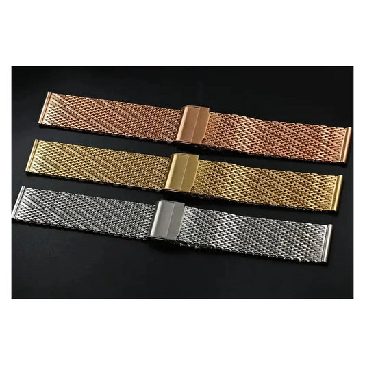 TicWatch Pro 5, Pro 3 & E3 Milanese Mesh Band with Adjustable Clasp BandsCo Straps