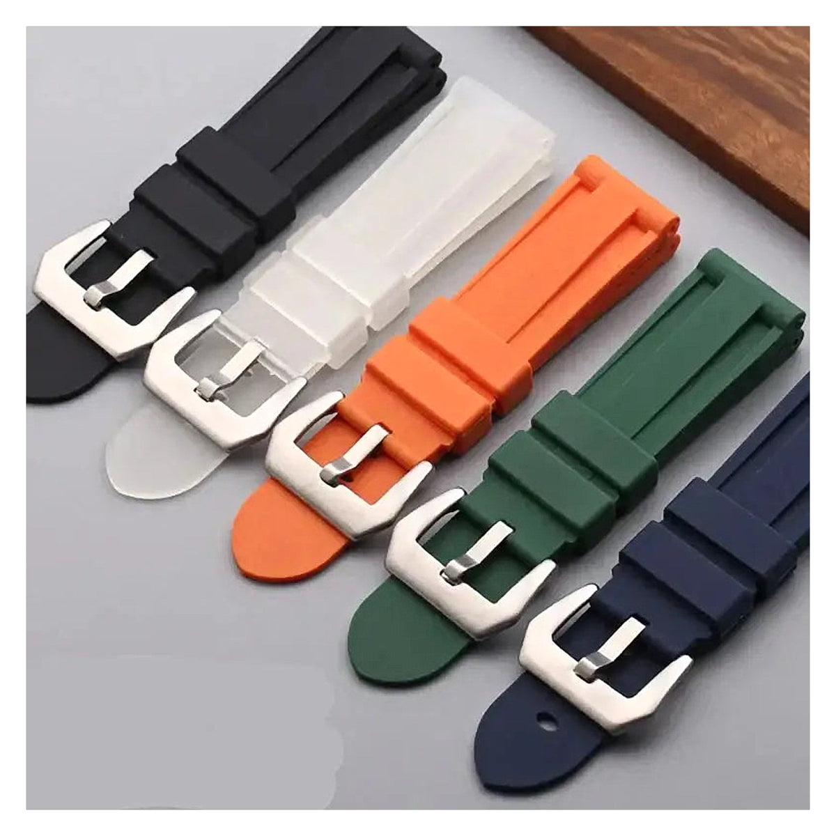 TicWatch Pro 5, Pro 3 & E3 Recessed-Panel Silicone Band BandsCo Straps
