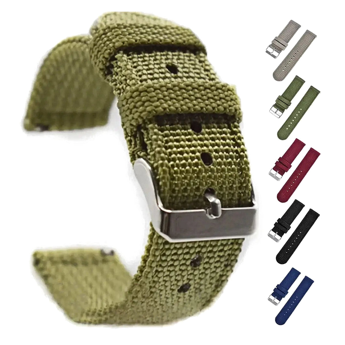 TicWatch Pro 5, Pro 3 & E3 Woven Nylon Band with Buckle Options BandsCo Straps