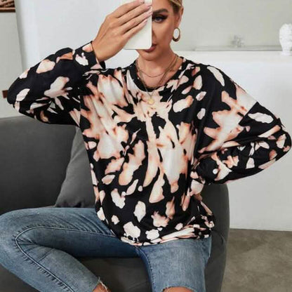 Tie Dye Drop Shoulder Sweatshirt DailySale