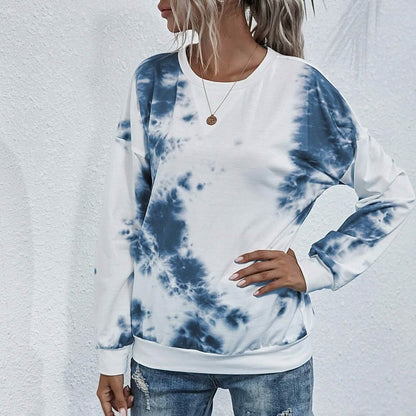 Tie Dye Round Neck Sweatshirt DailySale