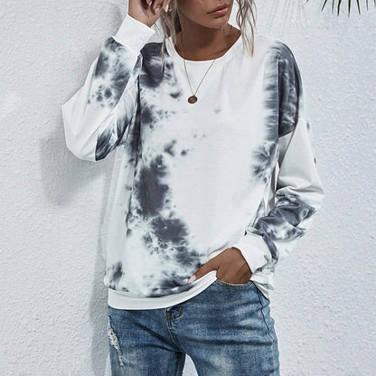 Tie Dye Round Neck Sweatshirt DailySale