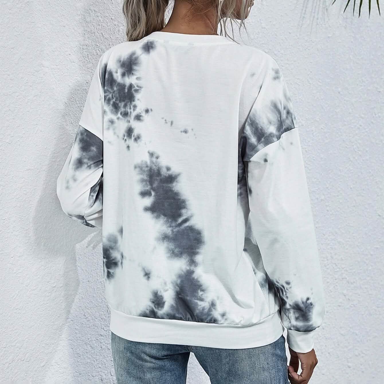 Tie Dye Round Neck Sweatshirt DailySale