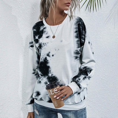 Tie Dye Round Neck Sweatshirt DailySale