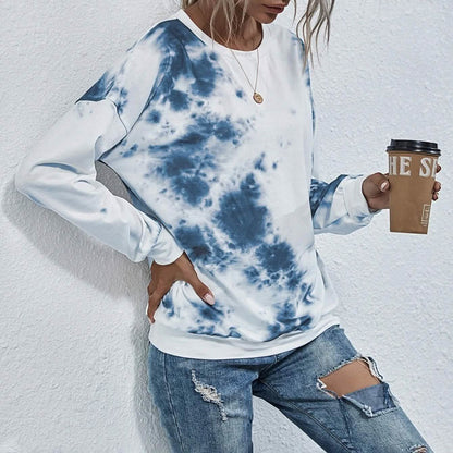 Tie Dye Round Neck Sweatshirt DailySale