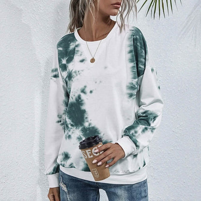 Tie Dye Round Neck Sweatshirt DailySale