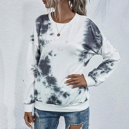 Tie Dye Round Neck Sweatshirt DailySale