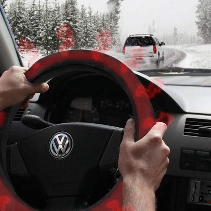 Tight Fit Heated Car Steering Wheel Cover DailySale