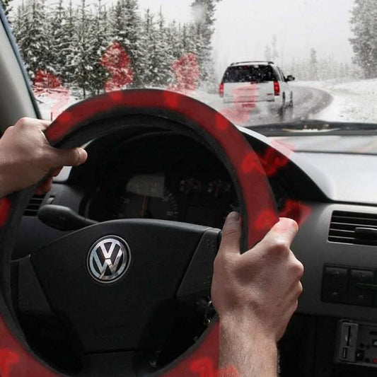Tight Fit Heated Car Steering Wheel Cover DailySale