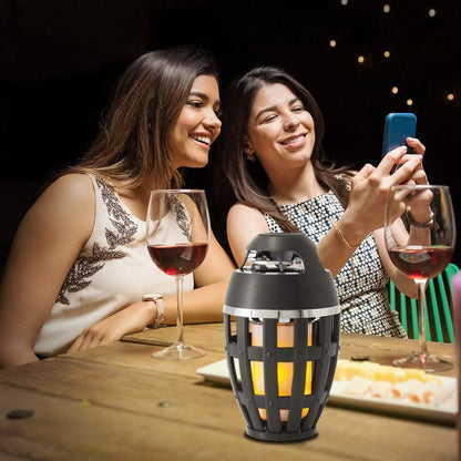 Tiki Torch Wireless Portable Stereo Speaker and Flame Table Lamp DailySale