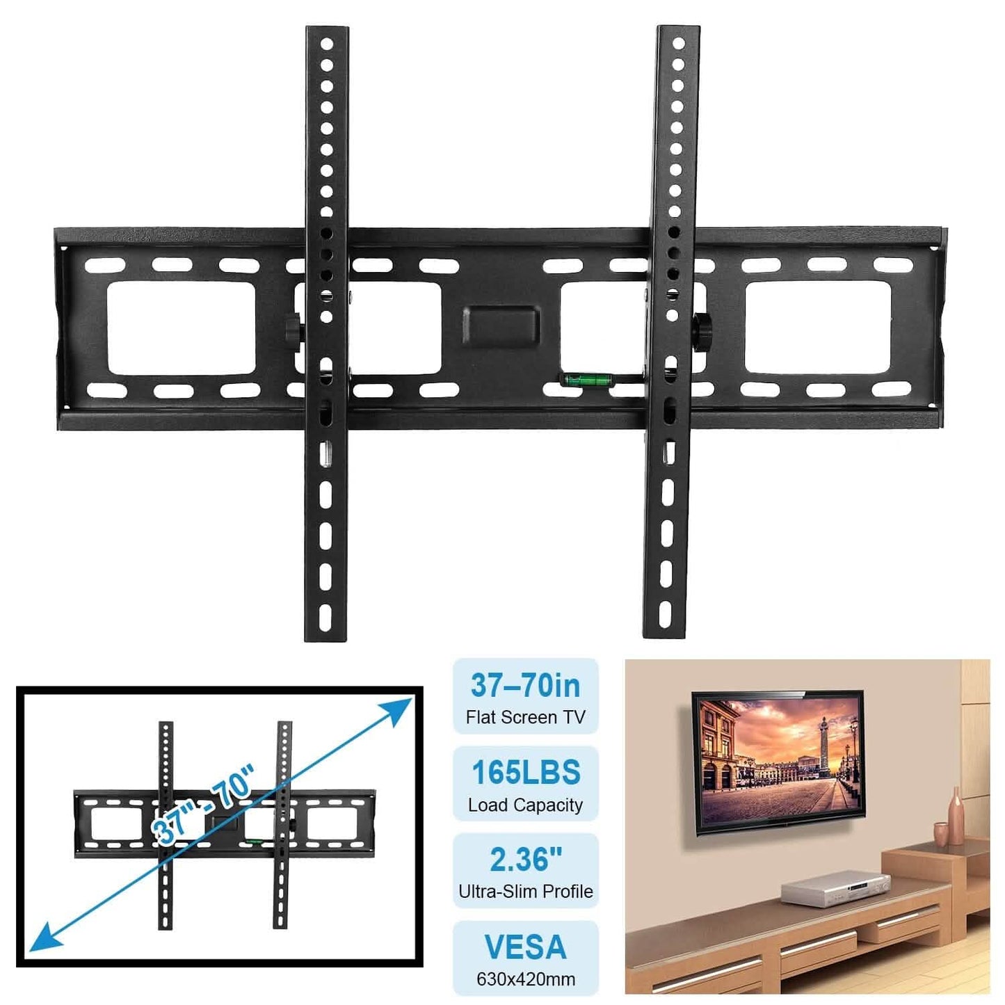 Tilt TV Wall Mount Bracket for 37"-70" LED/LCD/PLASMA Flat TV DailySale