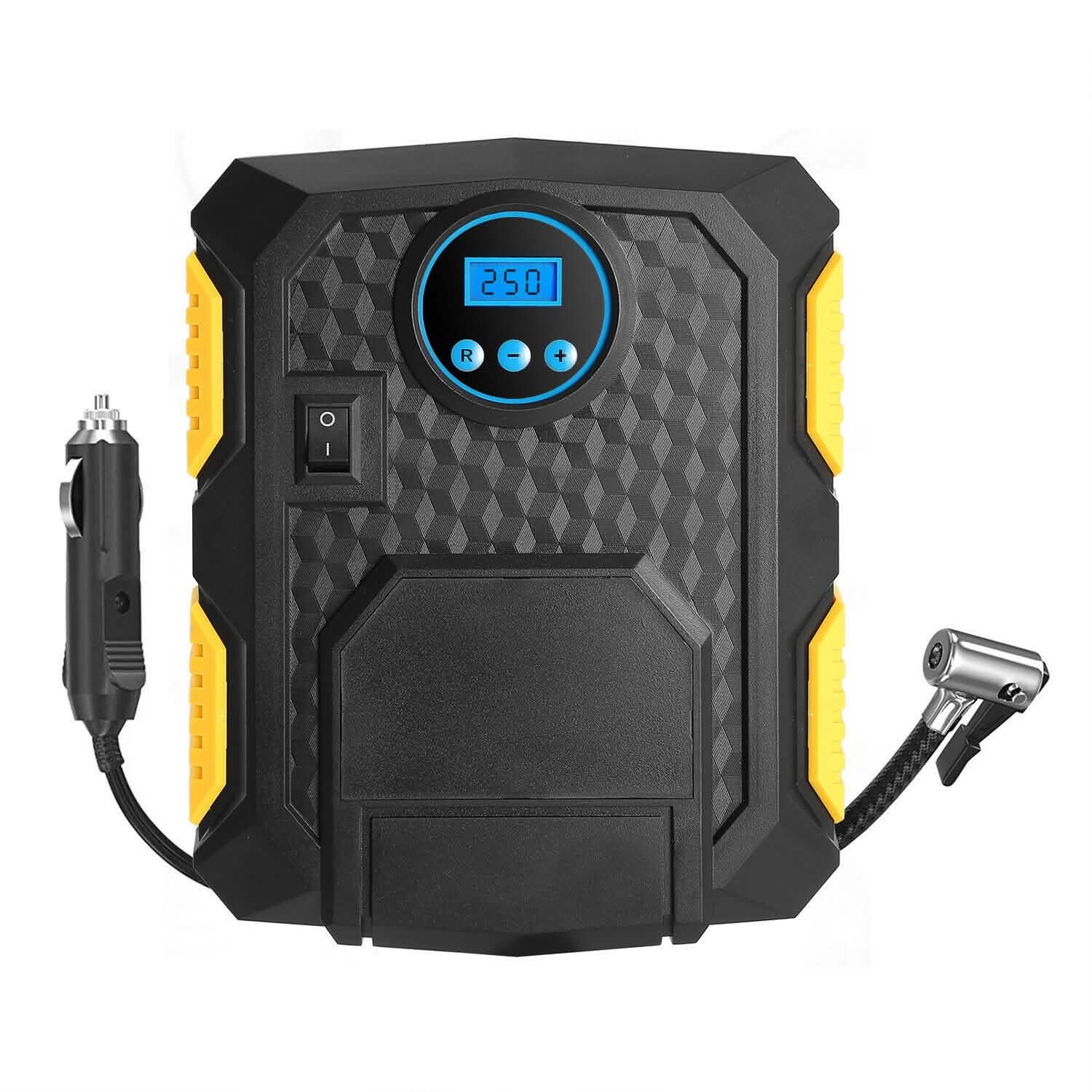 Tire Inflator 12V DC 120W 150PSI with LCD Electric Air Compressor DailySale