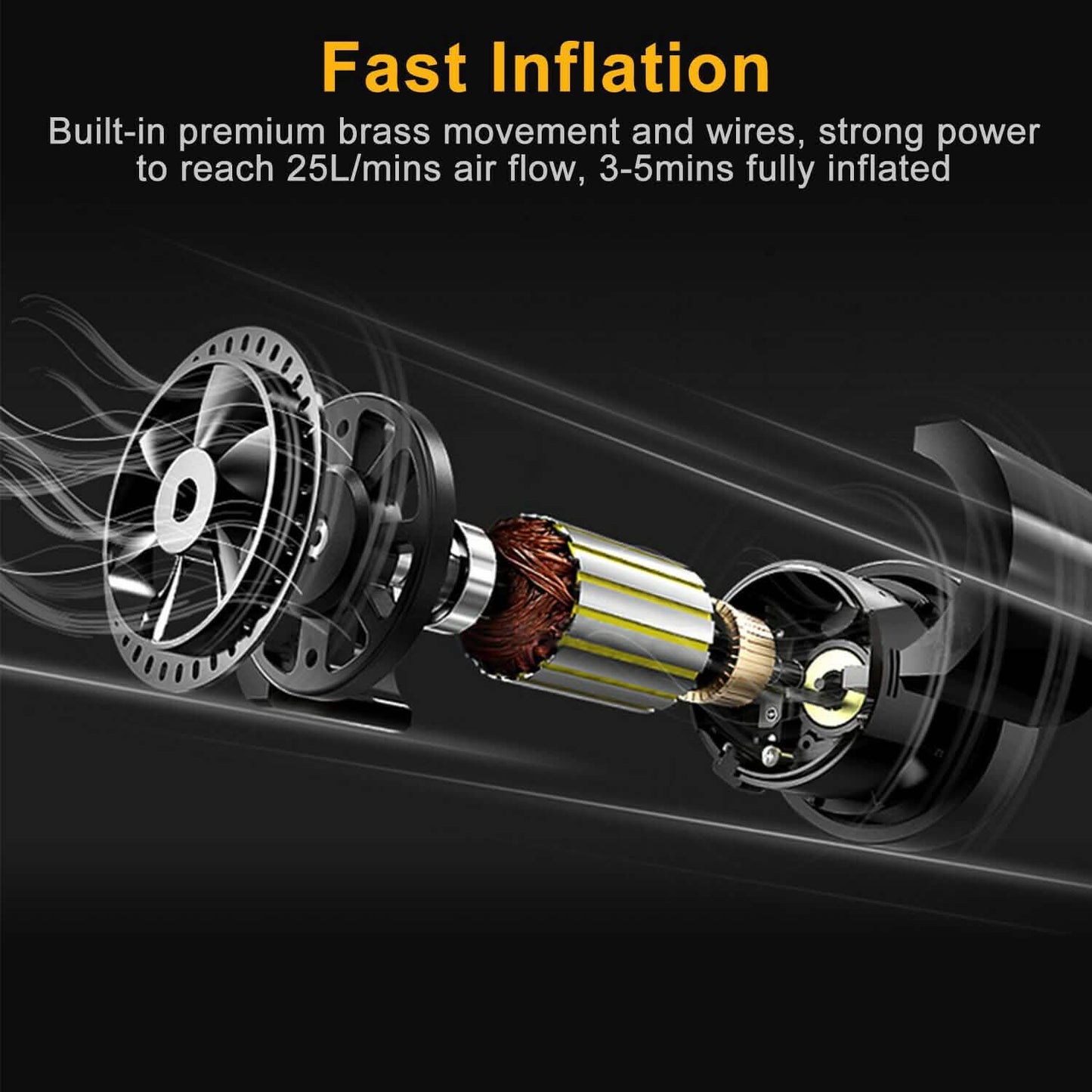 Tire Inflator 12V DC 120W 150PSI with LCD Electric Air Compressor DailySale