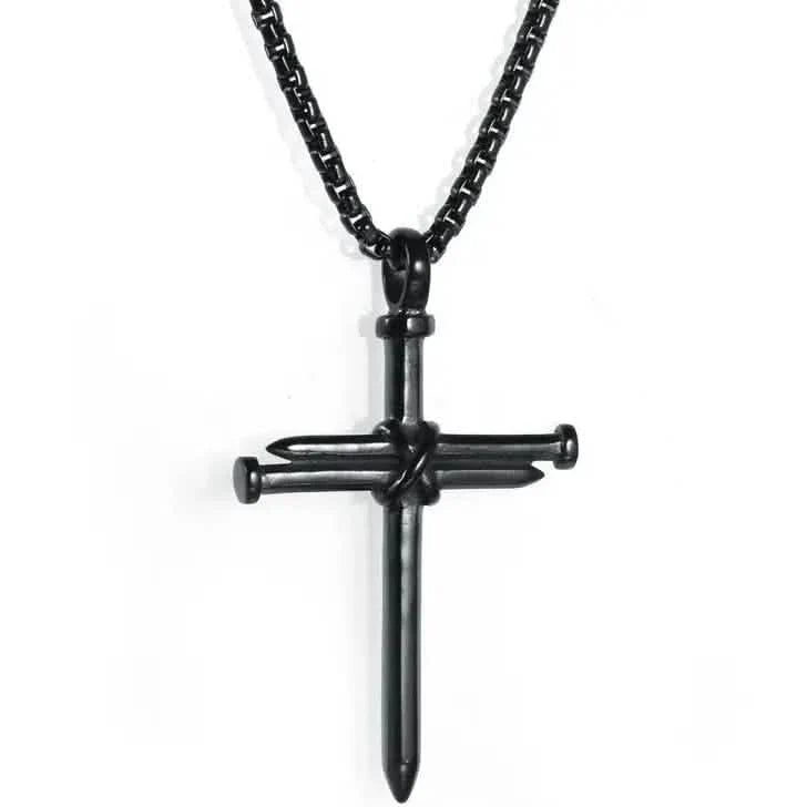 Titanium Steel Casting Steel Nails Cross Men's Pendant Punk Style DailySale