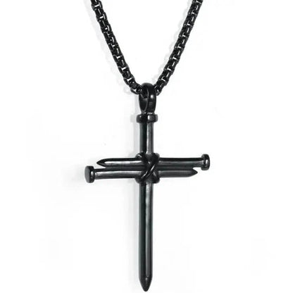 Titanium Steel Casting Steel Nails Cross Men's Pendant Punk Style DailySale