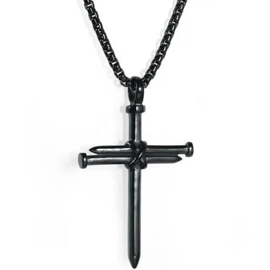 Titanium Steel Casting Steel Nails Cross Men's Pendant Punk Style DailySale
