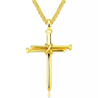 Titanium Steel Casting Steel Nails Cross Men's Pendant Punk Style DailySale