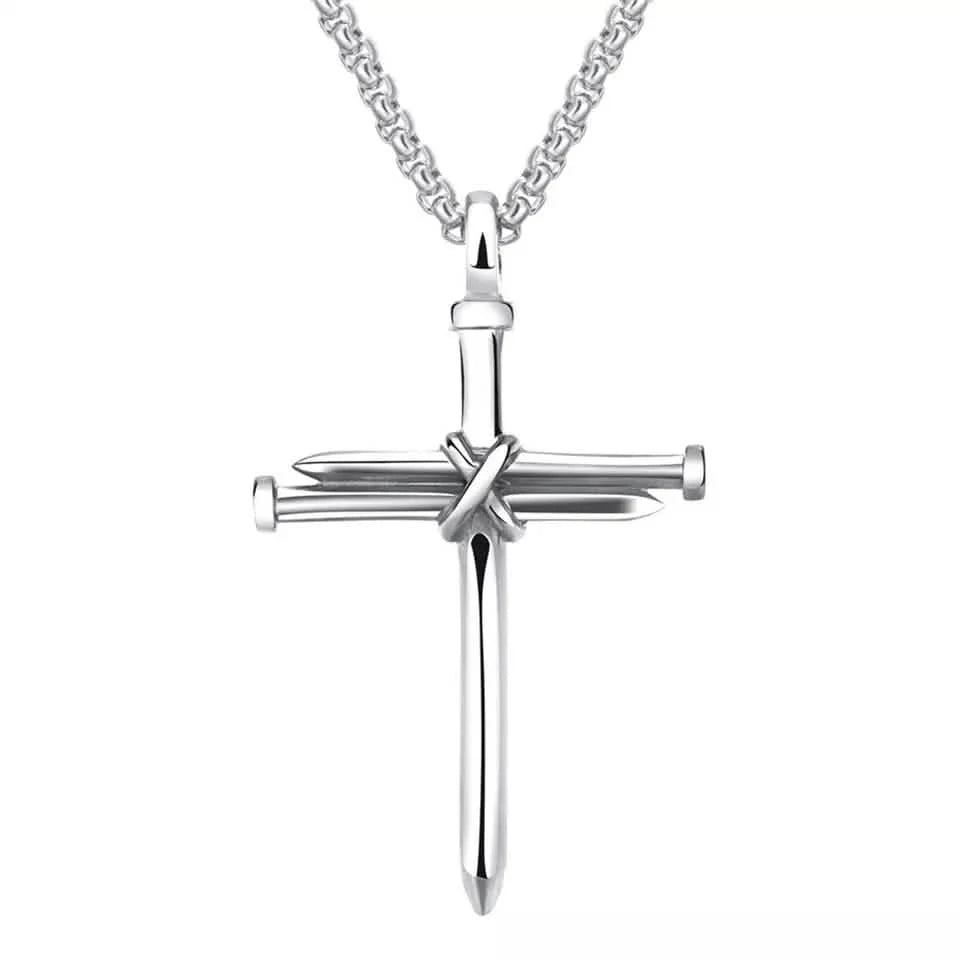 Titanium Steel Casting Steel Nails Cross Men's Pendant Punk Style DailySale