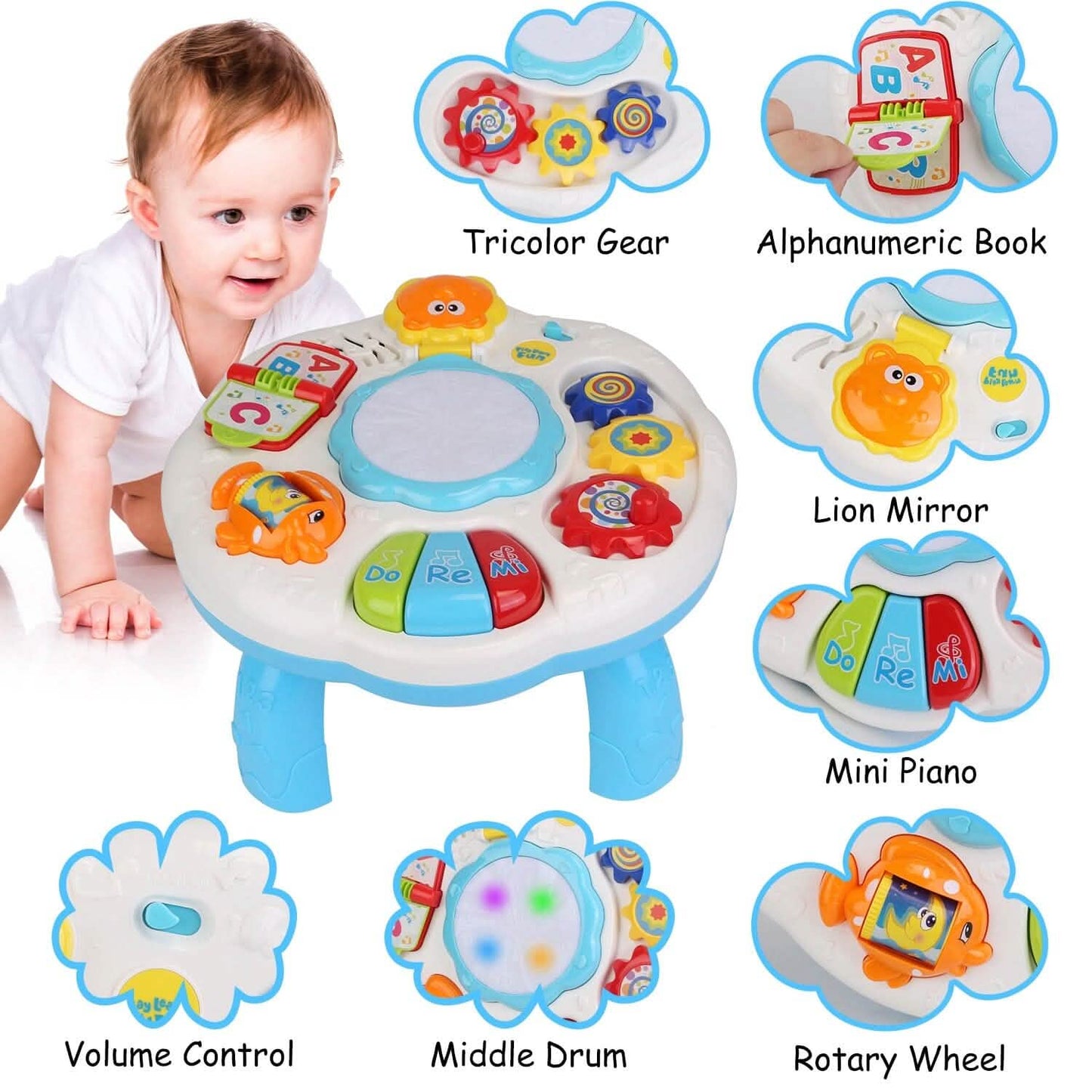 Toddler Musical Learning Table for 6+ Months DailySale